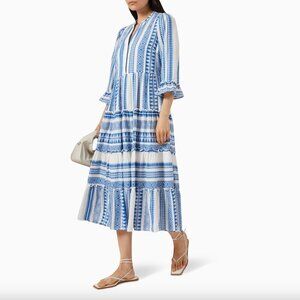 YAS Yasanine midi dress sz S